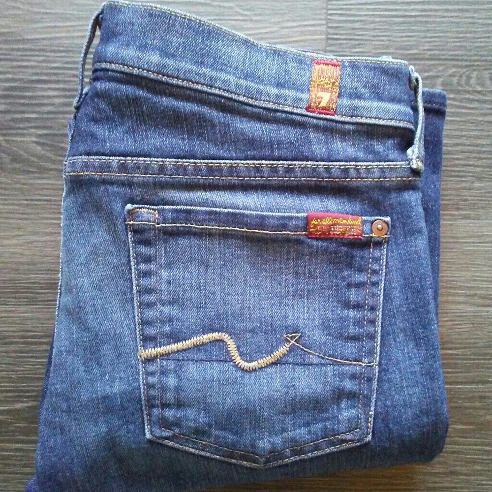 Straight leg seven for all mankind jeans